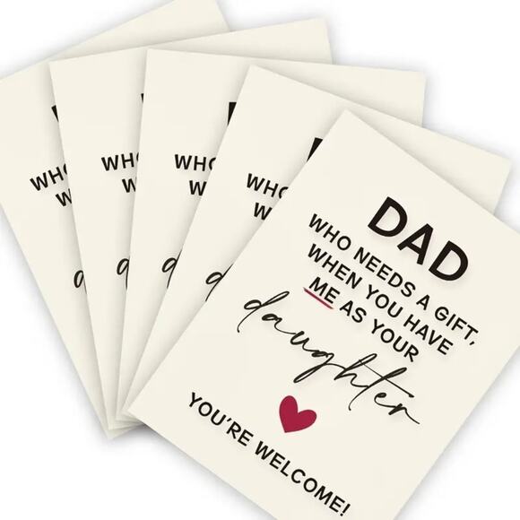 Birthday Card for Dad from Daughter - 5" x 7" - Picture 3 of 5